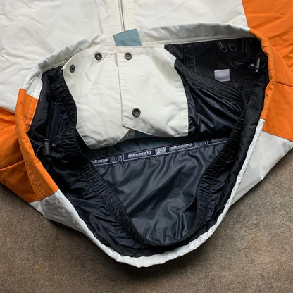 Billabong 90s white orange utilised ski jacket