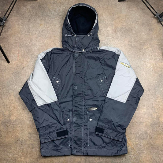 Oxbow 90s technical black grey vent ski coat