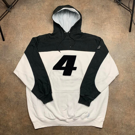 Fox Racing 00s Ricky Carmichael white black graphic hoodie