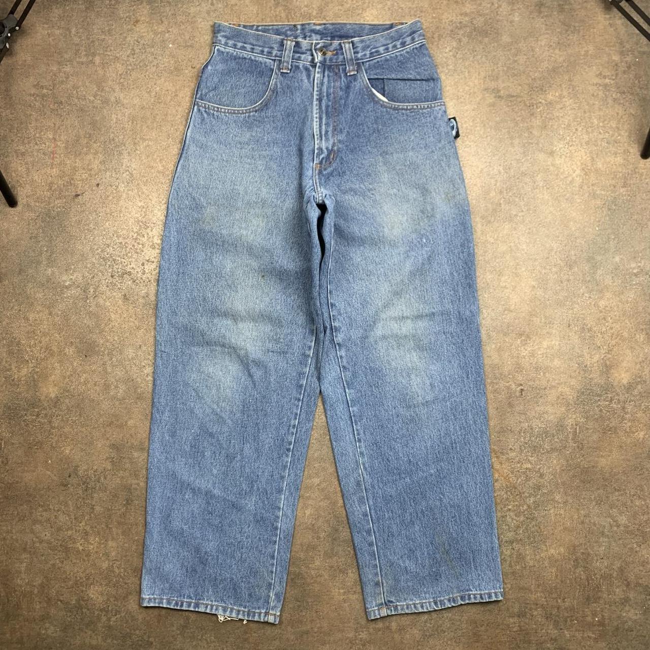 Interstate 90s baggy blue denim jeans
