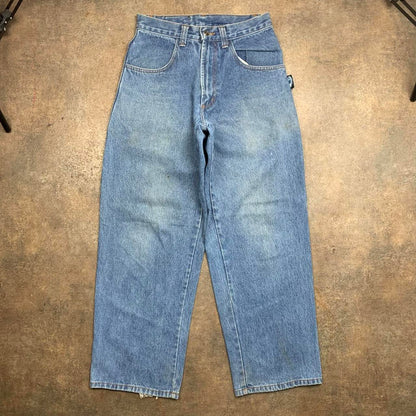 Interstate 90s baggy blue denim jeans