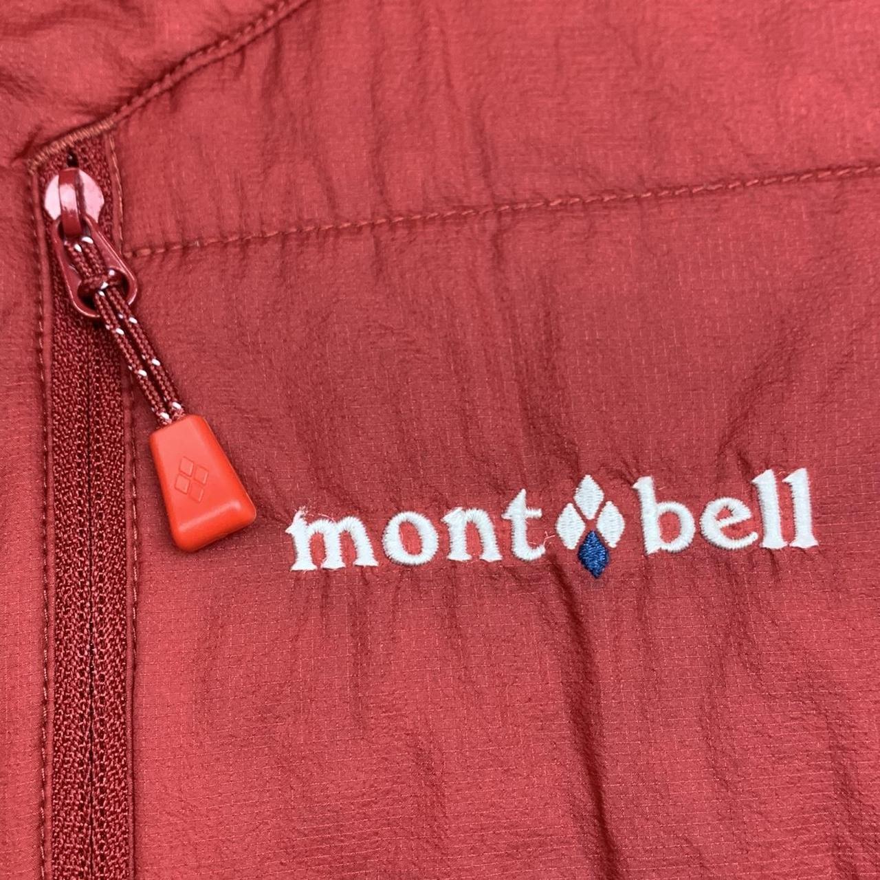 Montbell red maroon utilised windbreaker coat
